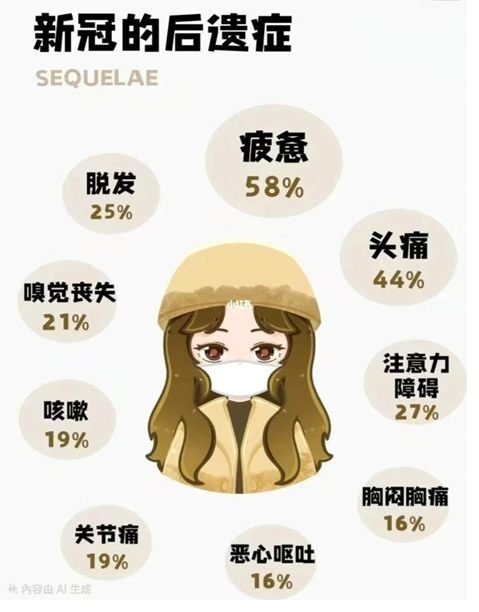 長期新冠症狀統計